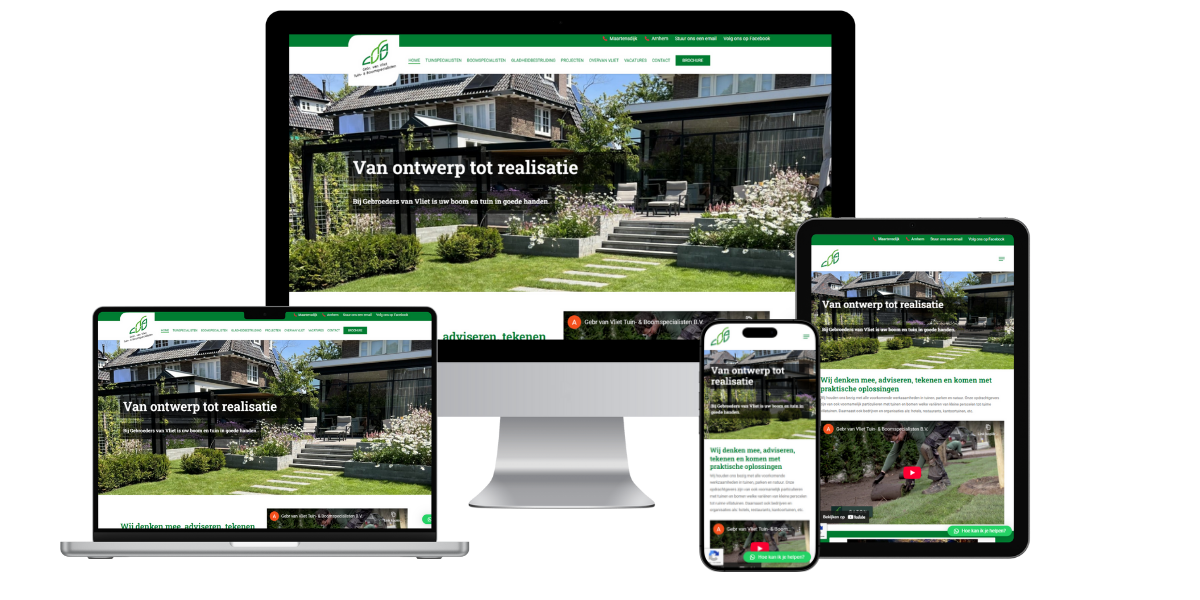 Mockup website Tuin en Bomen Mockup website Tuin en Bomen