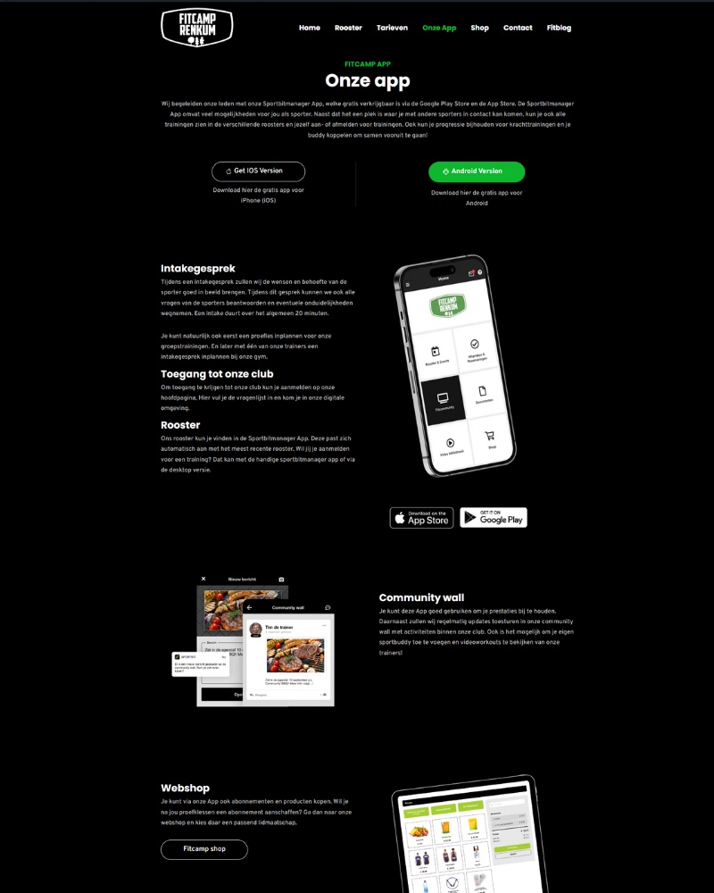 Fitcamp Webapp